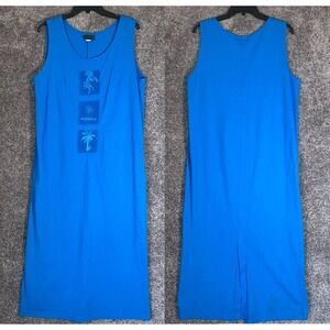 Vintage Kokopelli Midi Dress Womens‎ Large Southwest Artsy Southwest Coastal 90s